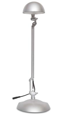 MAULstorm bureaulamp, LED, op voet, zilver