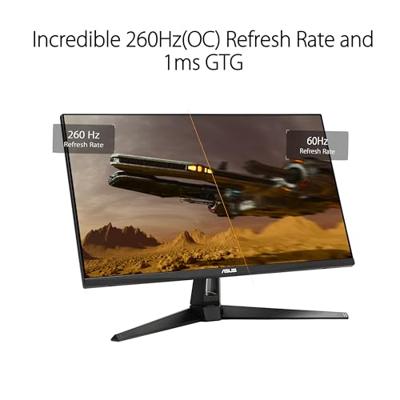 ASUS TUF Gaming VG27AQM1A 27-inch gamingmonitor (QHD(2560x1440), 260Hz(OC), ELMB Sync, 1ms (GTG), Freesync Premium, G-Sync-compatibel, Variable Overdrive, 90% DCI-P3