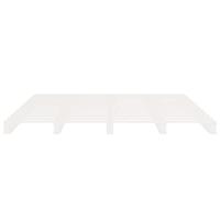 Bedframe zonder matras massief grenenhout wit 140x200 cm - thumbnail