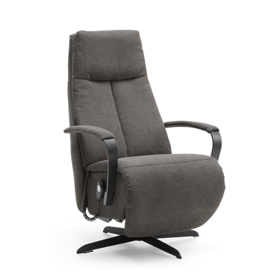 Sta-op Stoel J-102 Donkerbruin Stof