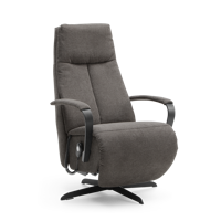 Sta-op Stoel J-102 Donkerbruin Stof - thumbnail