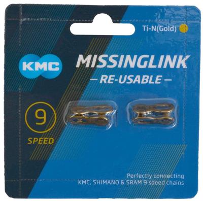 KMC fietsketting 9r ti-n goud 6.6mm
