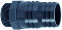 PVC slangtule met buitendraad - 1" x 30 - 32 mm - thumbnail