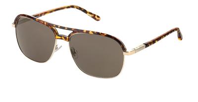 Fossil zonnebril Fos 2102/G/S piloot cat. 3 heren goud/bruin Fossil zonnebril Fos 2102/G/S piloot cat. 3 heren goud/bruin