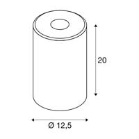 SLV Mix & Match Fenda glazen lampenkap rookglas 1000773 - thumbnail