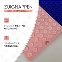 Eat Slow Live Longer Lick Mat Cross Rood - thumbnail