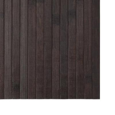 Vloerkleed rechthoekig 100x200 cm bamboe donkerbruin