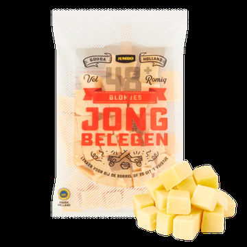 Jumbo Blokjes Jong Belegen Kaas 48+ 300 g