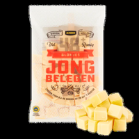 Jumbo Blokjes Jong Belegen Kaas 48+ 300 g - thumbnail