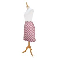 Avental Xadrez Vermelho e Branco 60x70cm 100% Algodão - Treb WS - thumbnail
