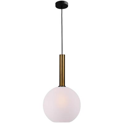 Masterlight Hanglamp Ø 30cmBella 2 Antiek messing met mat wit glas - 2980-10-06-30