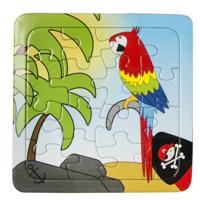 LG-Imports legpuzzel Piraat Papegaai junior hout 16 stukjes - thumbnail