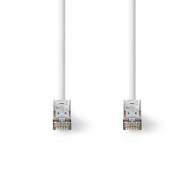 Nedis Cat 8.1 Netwerkkabel | S/FTP | RJ45 Male | RJ45 Male | 5.00 m | Rond | LSZH | Wit | Label - CCGL85520WT50