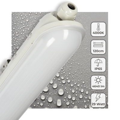 LED&apos;s Light Pro LED TL armatuur compleet 120 cm - Waterdicht - 4640 lm