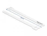 Delock Klittenband kabelbinder (l x b) 200 mm x 12 mm Wit 10 stuk(s) - thumbnail