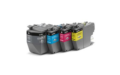 Originele inkt cartridge Brother LC422XL Zwart/Cyaan/Magenta/Geel (4 Stuks) - thumbnail