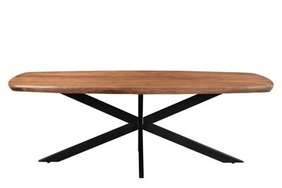 LivingFurn Deens Ovale Eettafel 'Jesper' Mangohout, 180 x 90cm LivingFurn Deens Ovale Eettafel 'Jesper' Mangohout, 180 x 90cm