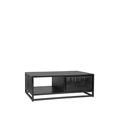 LABEL51 Salontafel 'Chili' Zwart Mangohout, 110 x 70cm