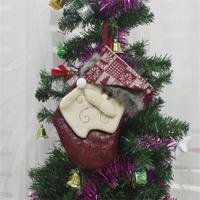 Santa Claus patroon kerst sok Gift Bag kerstboom hanger decoratie - thumbnail