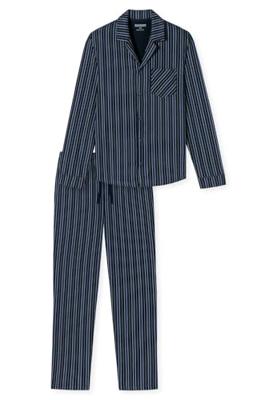 Schiesser Schiesser Pyjama Long nightblue 180275 50/M