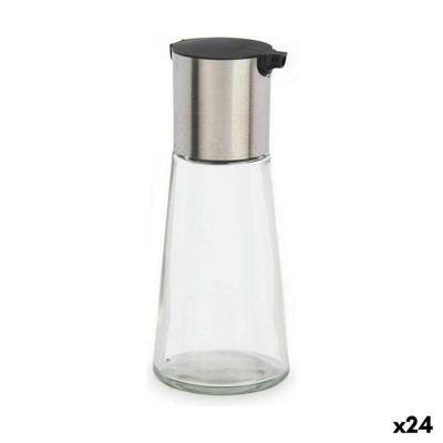 Flesje Vivalto Transparant Zilverkleurig Zilver Metaal Glas Aluminium Polypropyleen 230 ml 7 x 17 x 7 cm (24 Stuks)