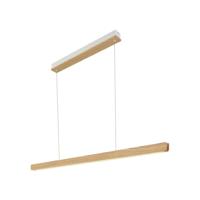 Hanglamp hout balk &apos;Ilgas&apos; led 3000k warm wit 115 cm - thumbnail