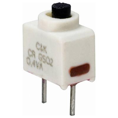 C & K Switches GS02MCBE Slide-Switch GS Series Schuifschakelaar 20 V/AC, 20 V/DC 1x aan/uit 1 stuk(s) Tray