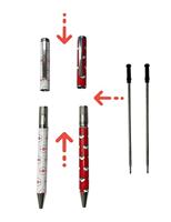 Pokemon 2 Pen Set - White & Red - thumbnail