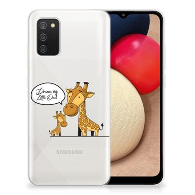 Samsung Galaxy A02s Telefoonhoesje met Naam Giraffe Samsung Galaxy A02s Telefoonhoesje met Naam Giraffe