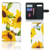 Hoesje voor Samsung Galaxy S10 Zonnebloemen | Portemonnee hoesje - thumbnail