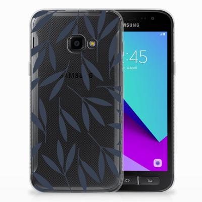 Samsung Galaxy Xcover 4 | Xcover 4s | TPU Case | Leaves Blue