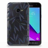Samsung Galaxy Xcover 4 | Xcover 4s | TPU Case | Leaves Blue - thumbnail