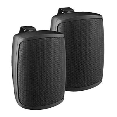 Monacor WALL-04T/SW PA-wandluidspreker 2 W Zwart 1 paar Monacor WALL-04T/SW PA-wandluidspreker 2 W Zwart 1 paar
