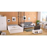 Bed Dallas met lades - wit - 140x200 cm - Leen Bakker - thumbnail