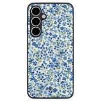 Samsung Galaxy S24 FE hoesje - Vintage blue floral - thumbnail