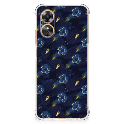 Doorzichtige Silicone Hoesje voor OPPO A17 Voetbal Doorzichtige Silicone Hoesje voor OPPO A17 Voetbal
