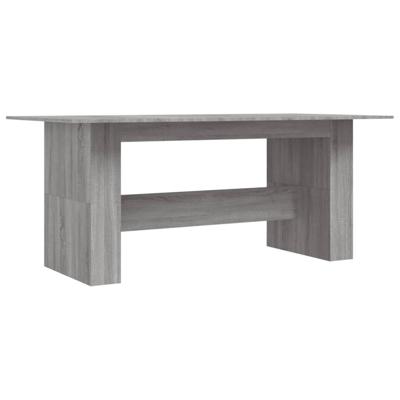 Eettafel 180x90x76 cm bewerkt hout grijs sonoma eikenkleurig
