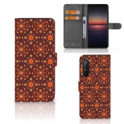 Sony Xperia 1 II | Telefoon Hoesje | Batik Brown Sony Xperia 1 II | Telefoon Hoesje | Batik Brown