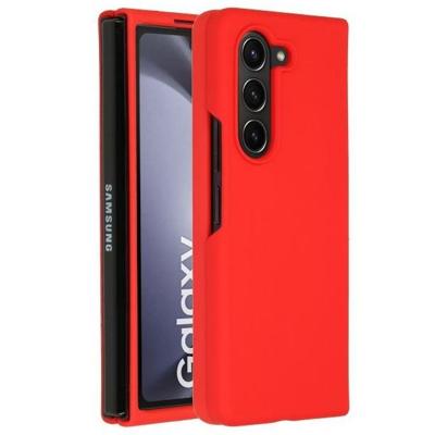 Accezz Liquid Silicone Backcover Samsung Galaxy Z Fold 5 Telefoonhoesje Rood