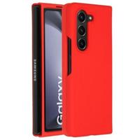 Accezz Liquid Silicone Backcover Samsung Galaxy Z Fold 5 Telefoonhoesje Rood - thumbnail