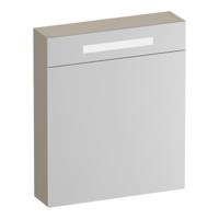 Brauer Promise Deluxe Spiegelkast - 60 cm - met Verlichting - 1 Rechtsdraaiende Dubbelzijdige Spiegeldeur - Mat Beige - thumbnail