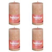 Bolsius rustiek stompkaars 130/68 misty pink a4 - thumbnail