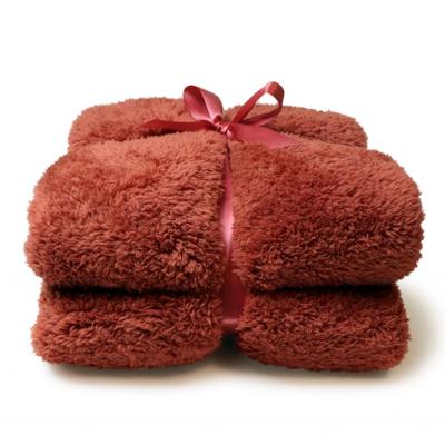 Unique Living Unique Living Plaid Teddy 150x200cm redwood