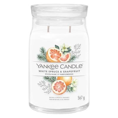 Yankee Candle white spruce & grapefruit signature large jar