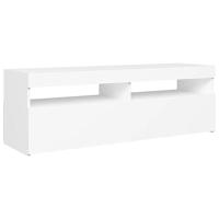 Tv-meubel met LED-verlichting 120x35x40 cm wit - thumbnail