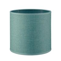 Lampenkap cilinder | rond | canvas | stoffen lampenkap | cilinderkap | Ø16cm H15cm | turquoise - thumbnail