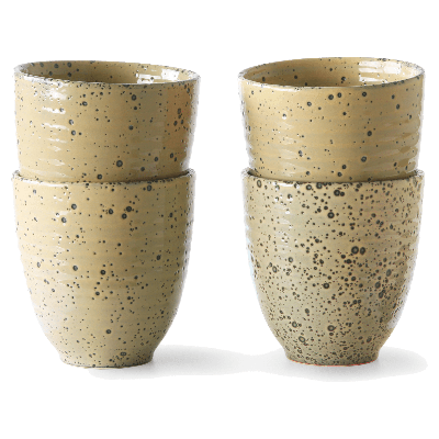 HKliving Gradient Ceramics Mok Set van 4