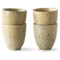 HKliving Gradient Ceramics Mok Set van 4 - thumbnail