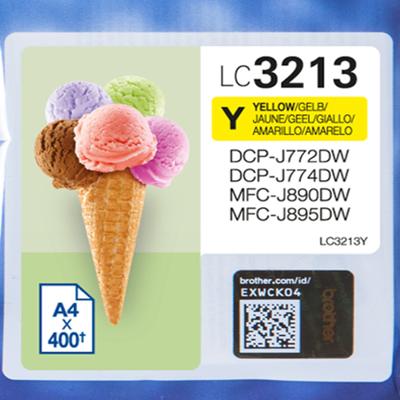 Originele inktcartridge Brother LC-3213Y Geel - thumbnail
