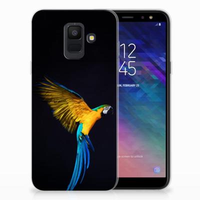 Samsung Galaxy A6 (2018) | TPU Hoesje | Papegaai